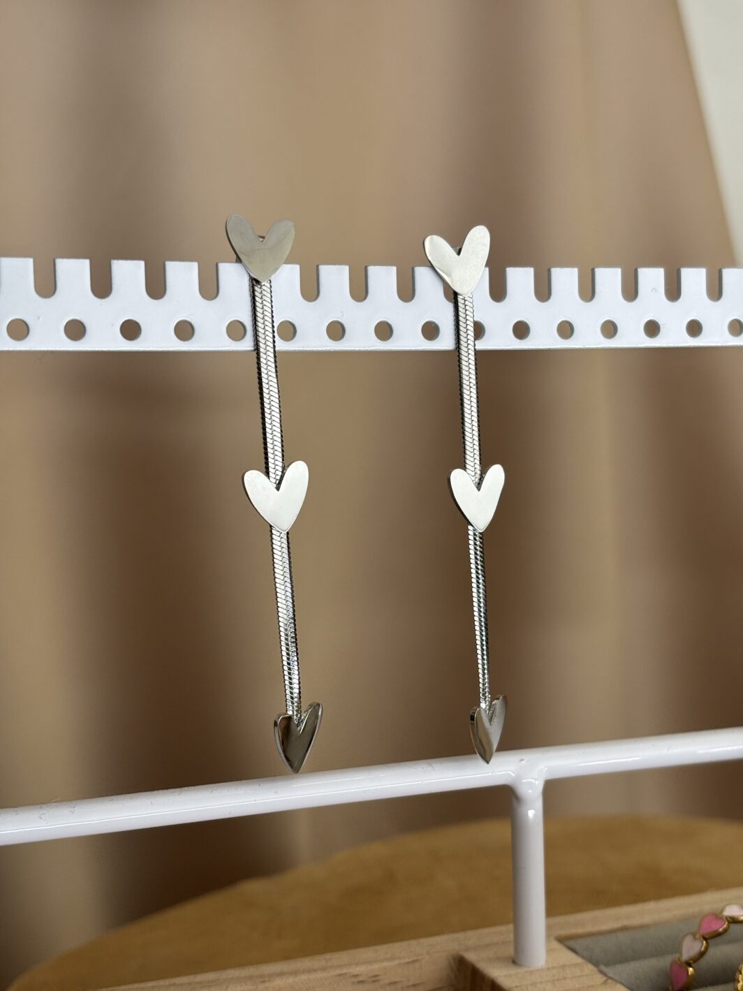 Oorbellen kleine hartjes zilver