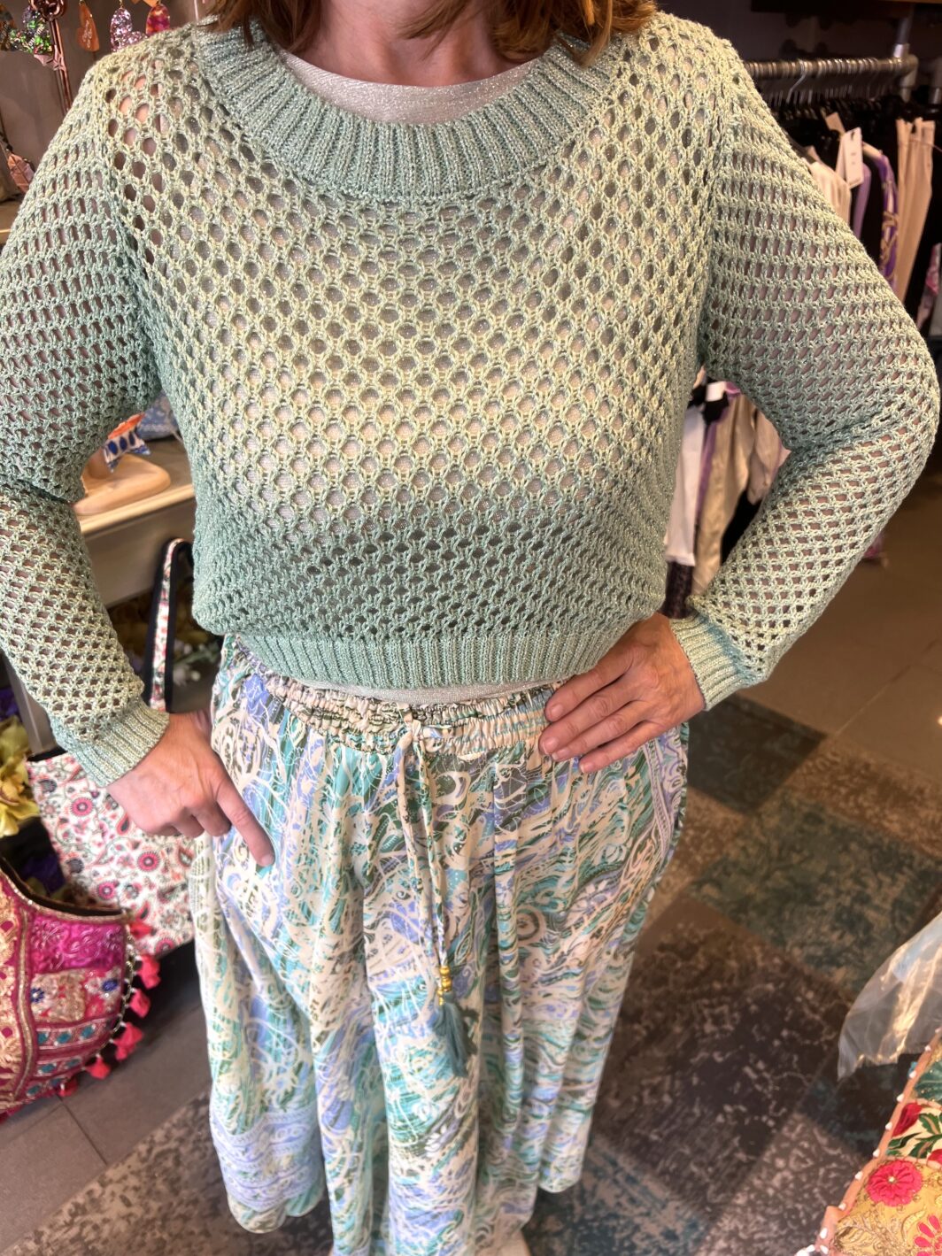 Bohemian rok groen - Afbeelding 2
