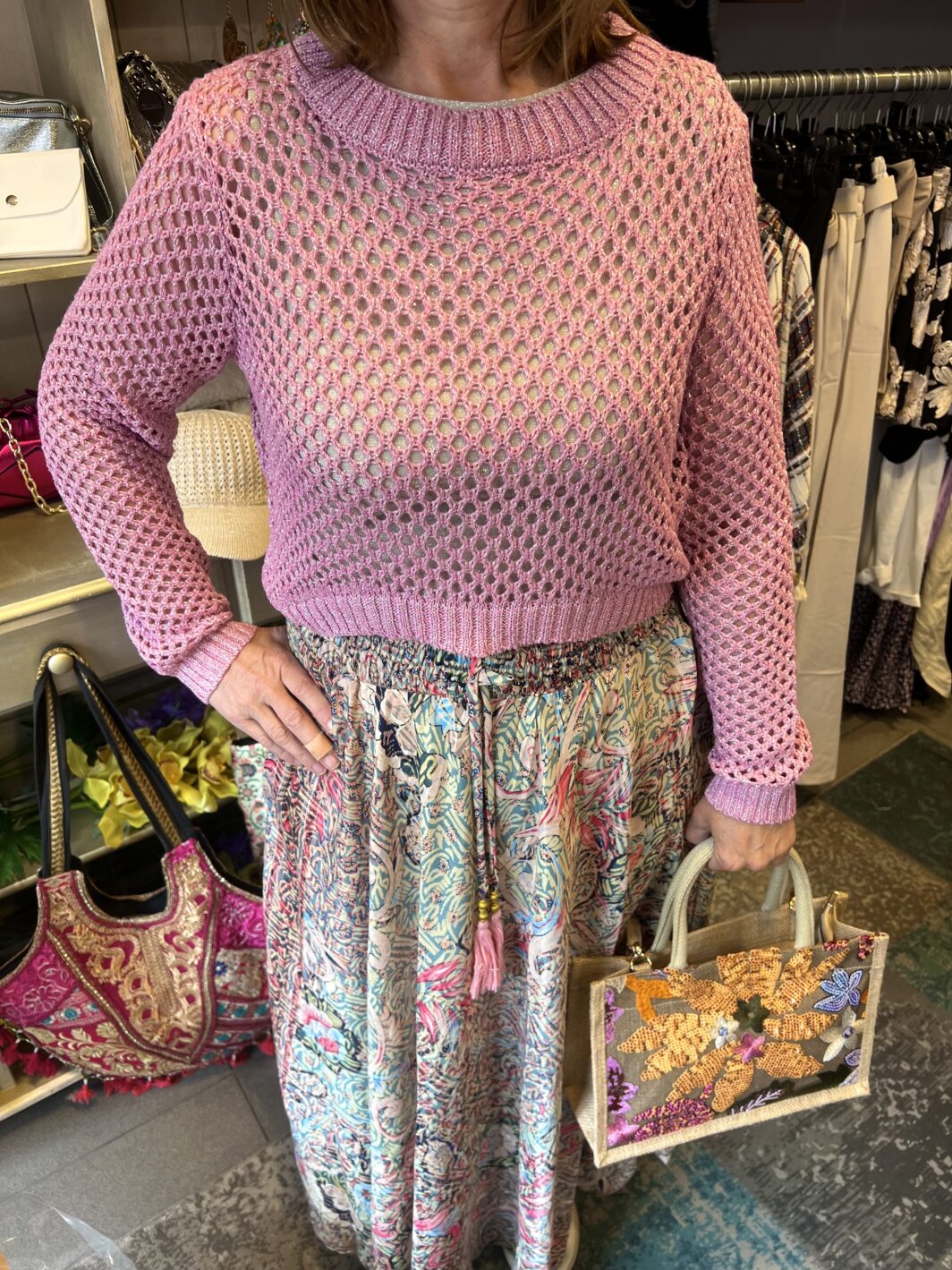 Bohemian rok roze - Afbeelding 2