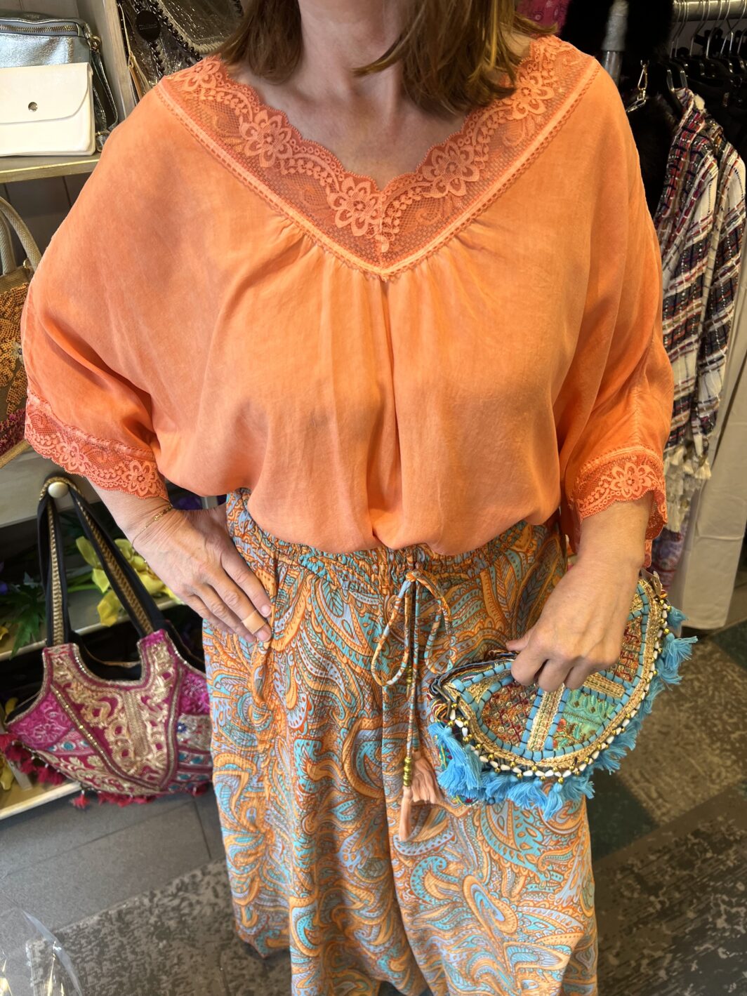 Bohemian rok oranje - Afbeelding 2