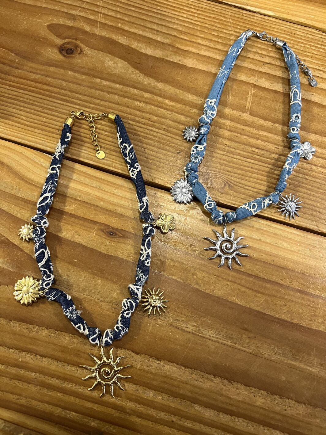 Bandana ketting ‘denim’ - Afbeelding 2
