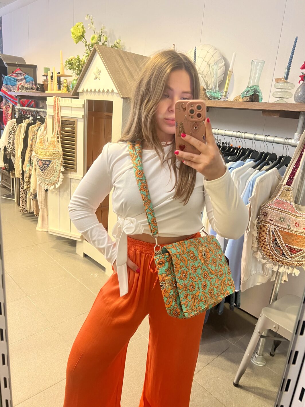 Tas groen oranje