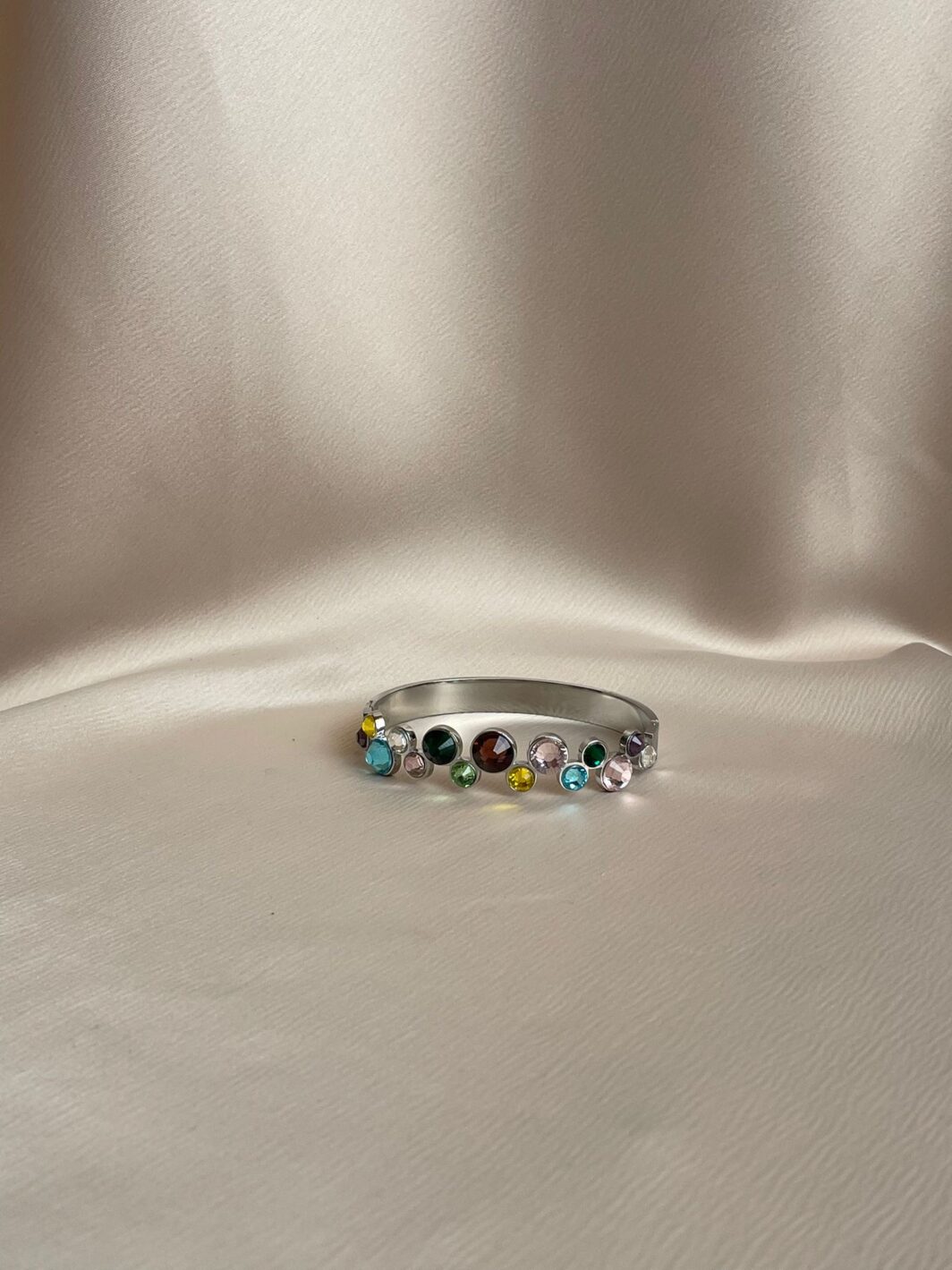 Zilveren armband steentjes