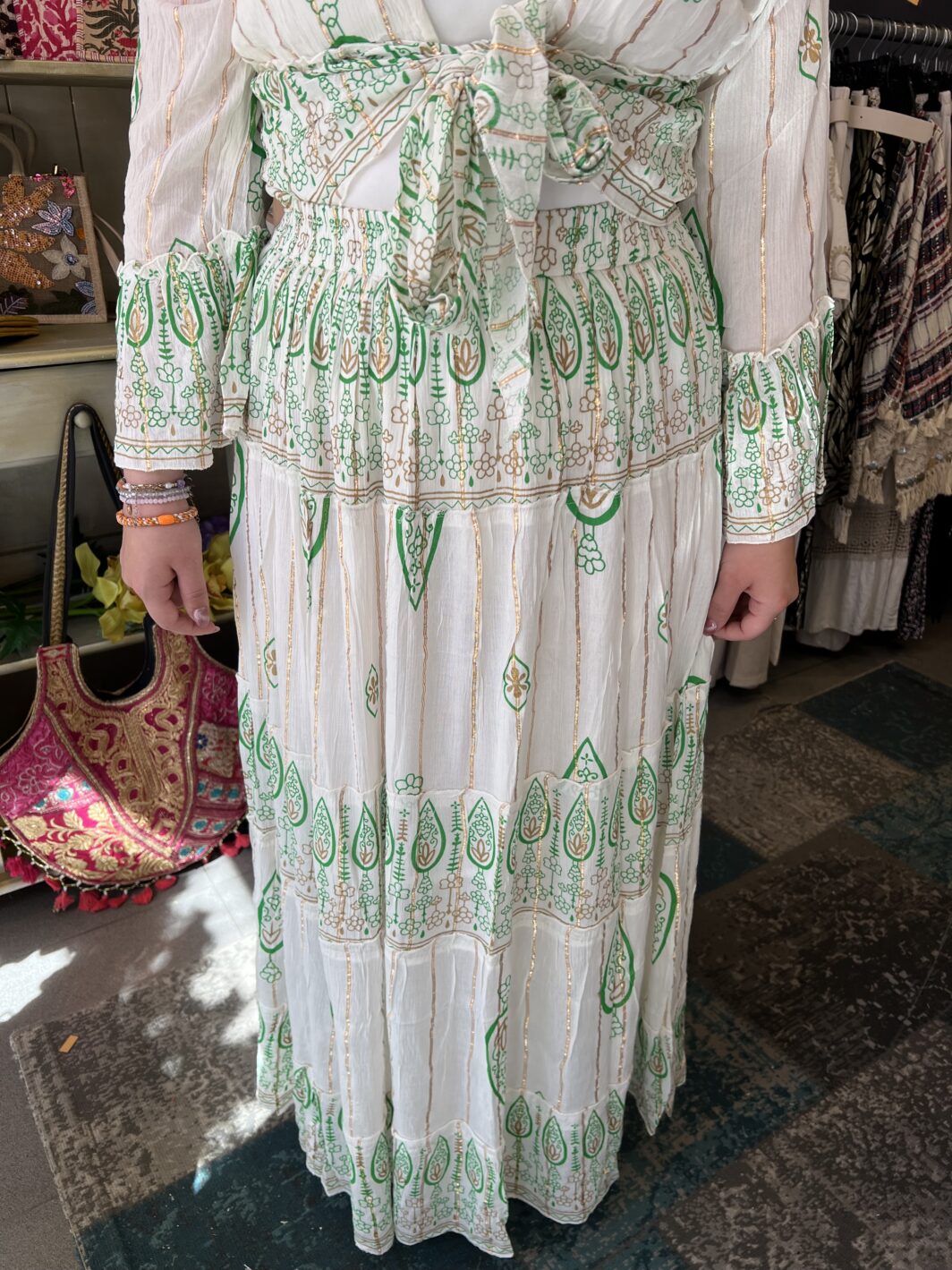 Rok wit groen