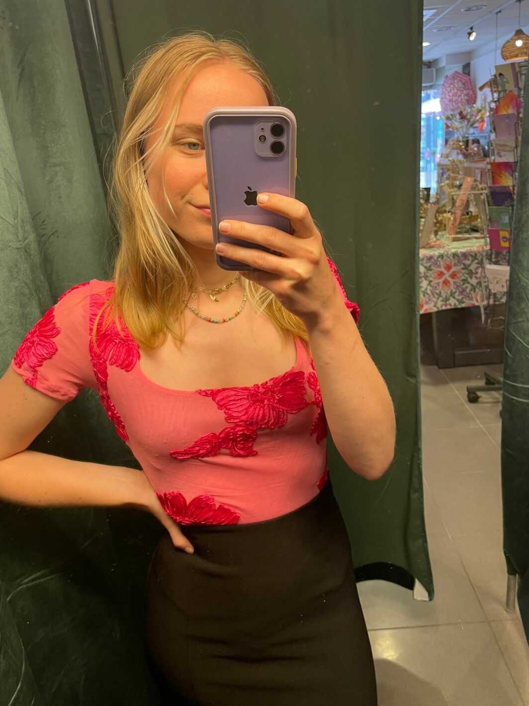 Body roze bloemen
