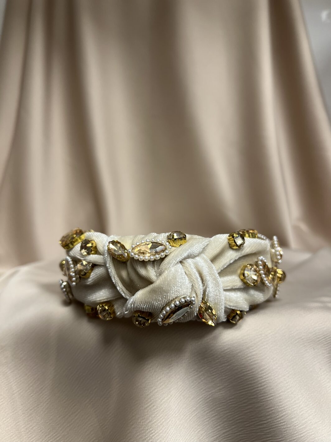 Haarband beige goud