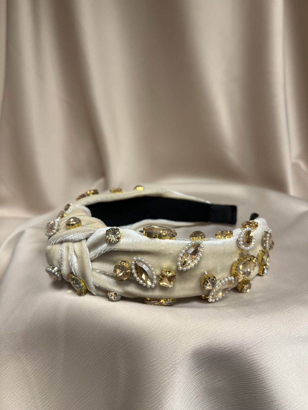 Haarband beige goud - Afbeelding 2