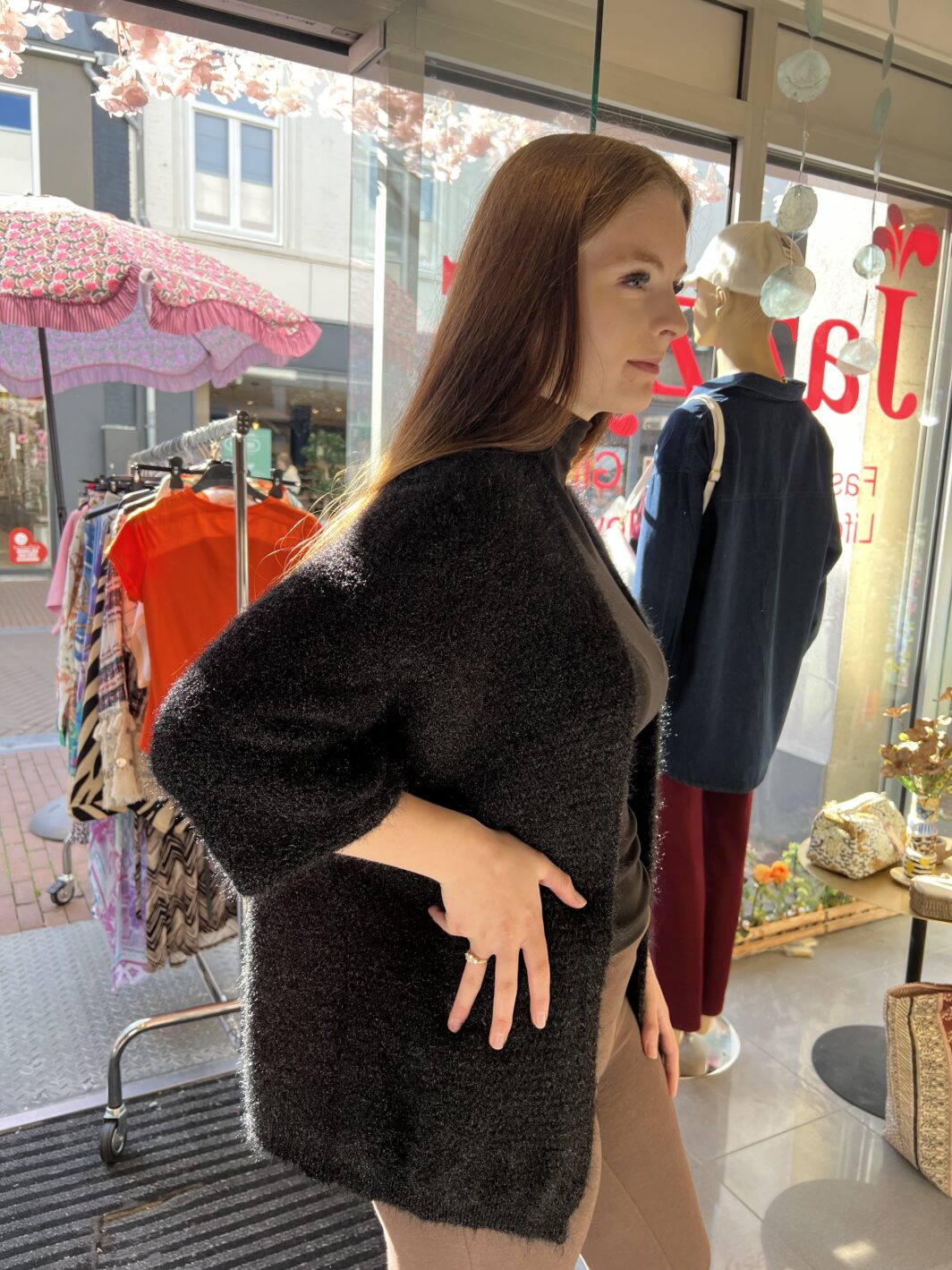 Glitter vestje zwart - Afbeelding 2